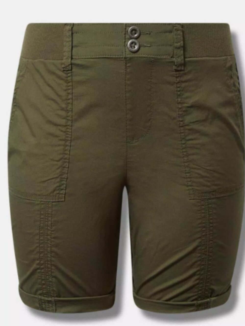 TORRID Stretch Poplin Utility Shorts - Olive Green, Size 2, 18/20 gently used